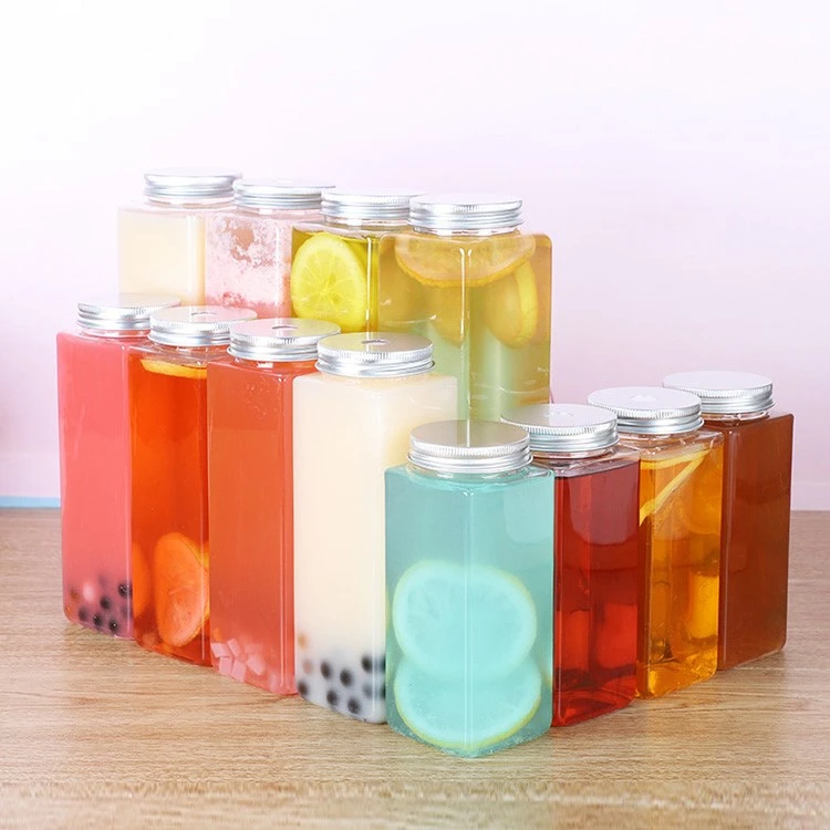Fast dispatch 500ml pet plastic coffee beverage fresh milk tea 380ml square juice bottle 3 Fast dispatch 500ml pet plastic coffee beverage fresh milk tea 380ml square juice bottle 3