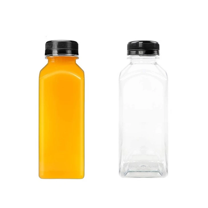 Juice Bottle With Black Tamper Proof Lids Reusable